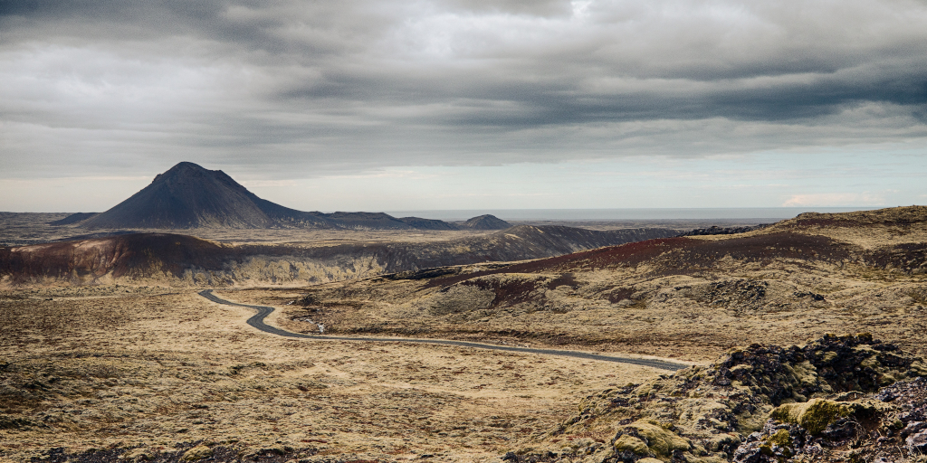 I Am The Spider. Photo by Sigurdur Fjalar Jonsson on Unsplash_edit. Shows Keilir mountain in Iceland.